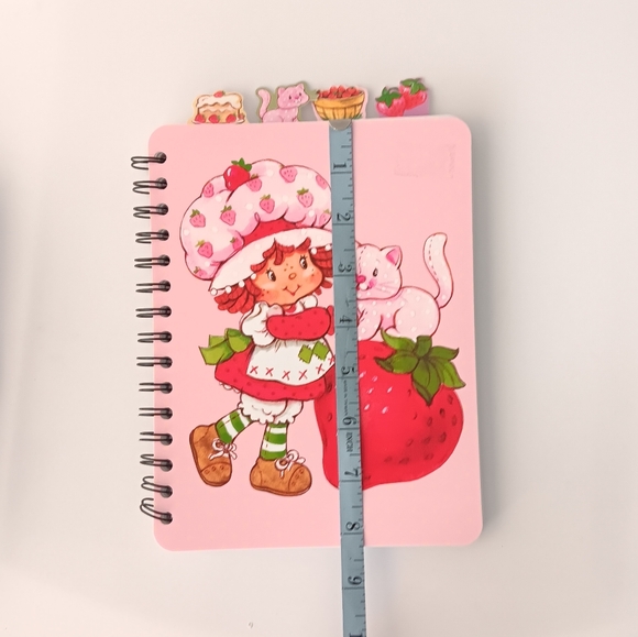 NEW Strawberry Shortcake Spiral Bound Notebook Bullet Journal Tabs 6" by 8" - Picture 8 of 10